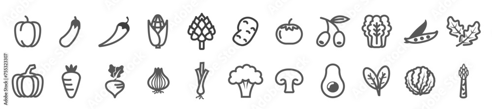 vegetable outline icon bundle set healthy food vegies isymbol vegetable outline icon bundle set healthy food vegies isymbol