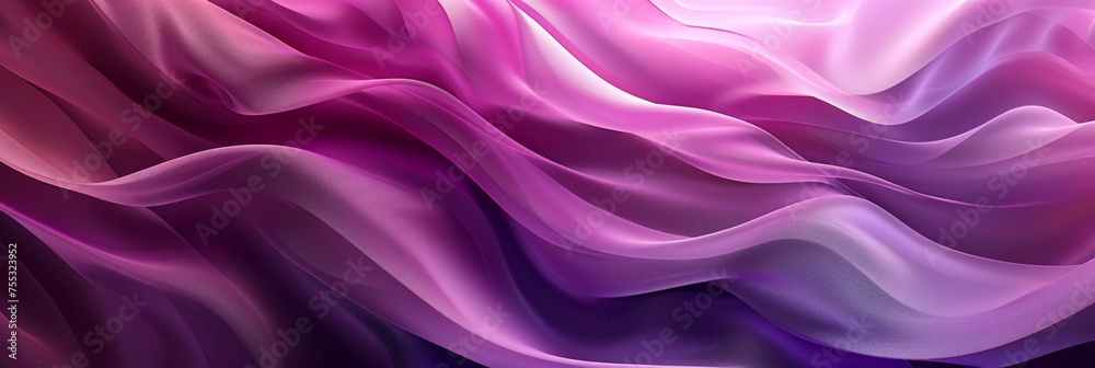 Fototapeta premium Abstract background of dark purple color, folds, textiles. A banner with free space for text. Abstract background for mother's day, Valentine's day, wedding greetings, children's theme