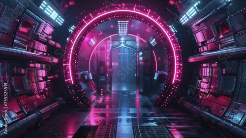 A visualization of a digital vault safeguarding personal data from AI intrusion, symbolizing data privacy, neon tone, digital graphic technology style.