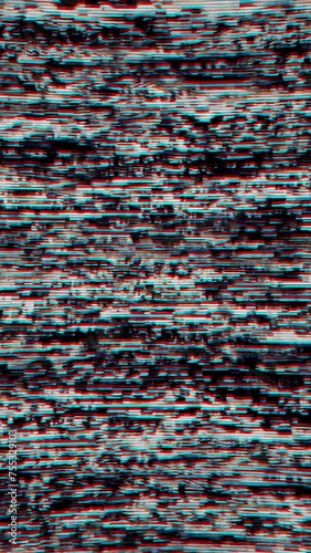 Vintage retro VHS glitch overlay animation