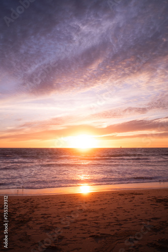 sunset at the beach