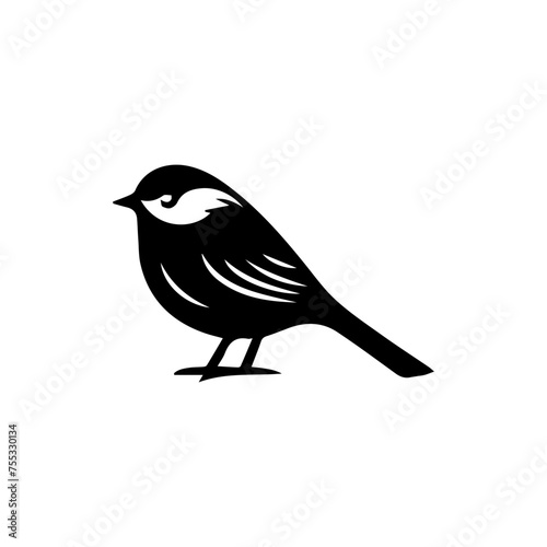 Birds silhouettes on white background, vector illustration