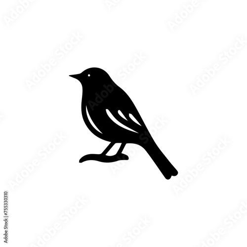Birds silhouettes  on white background, vector illustration © Munawar