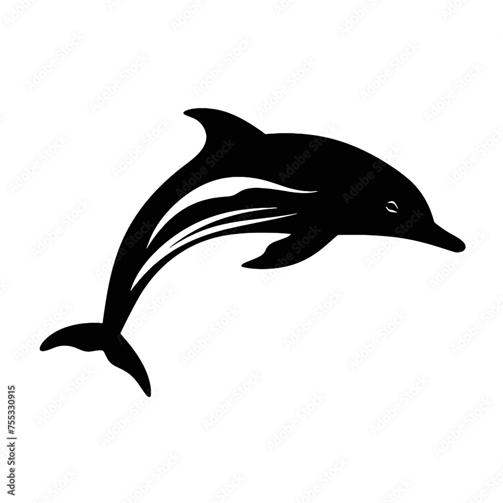 Fototapeta premium dolphin logo icon