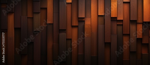 A wooden wall is illuminated by a beam of light, creating a warm and inviting atmosphere. The texture of the wood is highlighted by the play of light and shadow.