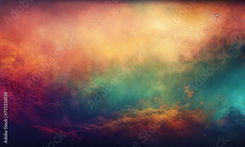 watercolor gradient background. Abstract hand paint square stain backdrop © Dompet Masa Depan
