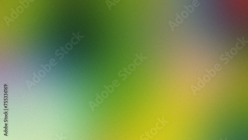 Green, orange and purple grainy gradient background, modern blurred color noise texture for your banner design
