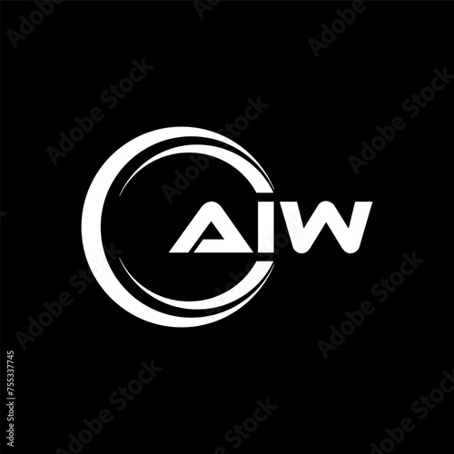 AIW Letter Logo Design, Inspiration for a Unique Identity. Modern Elegance and Creative Design. Watermark Your Success with the Striking this Logo. photo