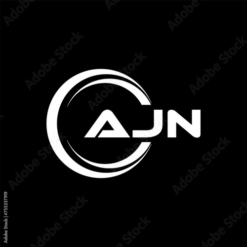 AJN Letter Logo Design, Inspiration for a Unique Identity. Modern Elegance and Creative Design. Watermark Your Success with the Striking this Logo. photo