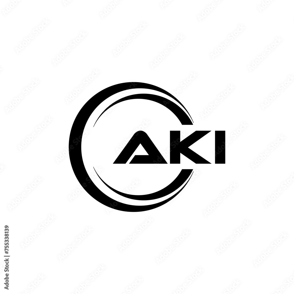 AKI Letter Logo Design, Inspiration for a Unique Identity. Modern Elegance and Creative Design. Watermark Your Success with the Striking this Logo.