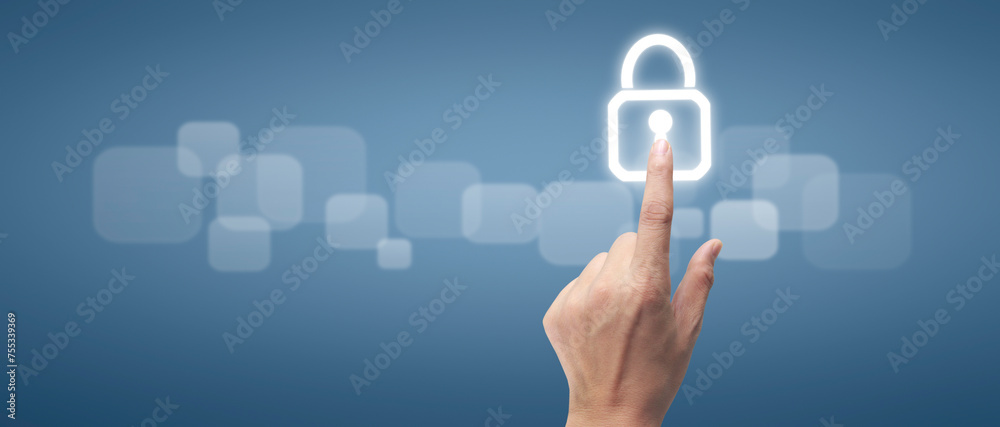 Hand pushing on touch screen interface Hand pushing on touch screen interface