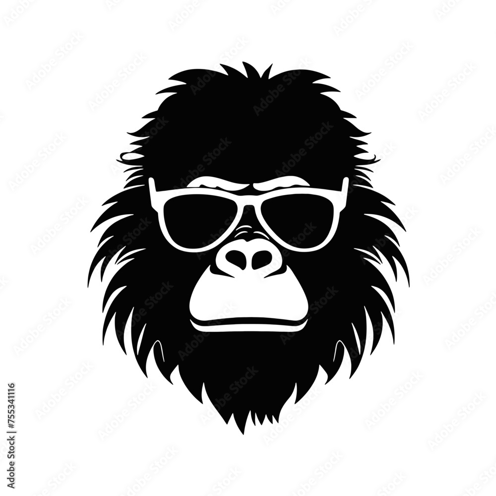 cool monkey logo design vector illustrator cool monkey logo design vector illustrator