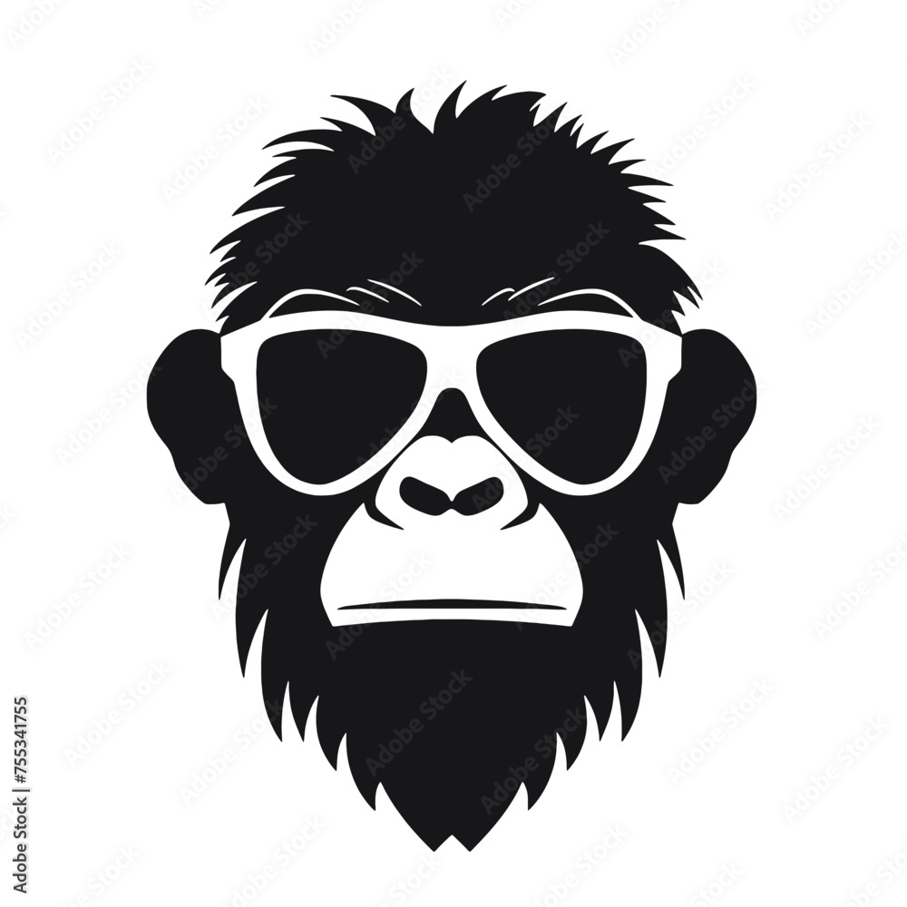  Monkey Wear A  Sunglasses