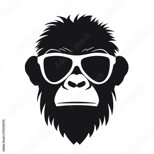  Monkey Wear A Sunglasses