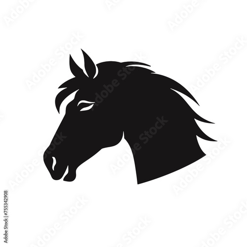 Horse head vector Silhouette 