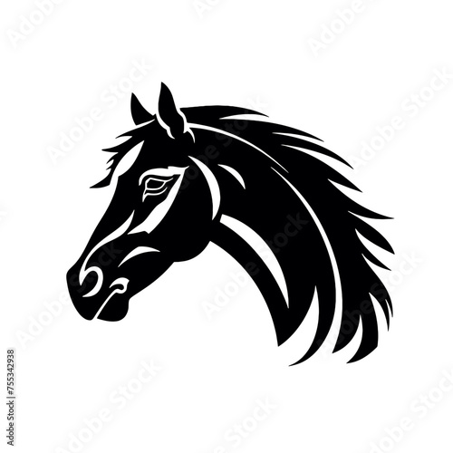 Horse head vector Silhouette 
