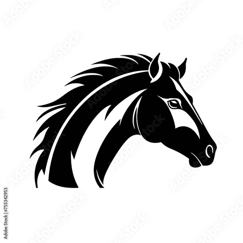 Horse head vector Silhouette 