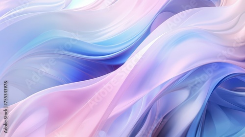 Soft multicolored silk wave background