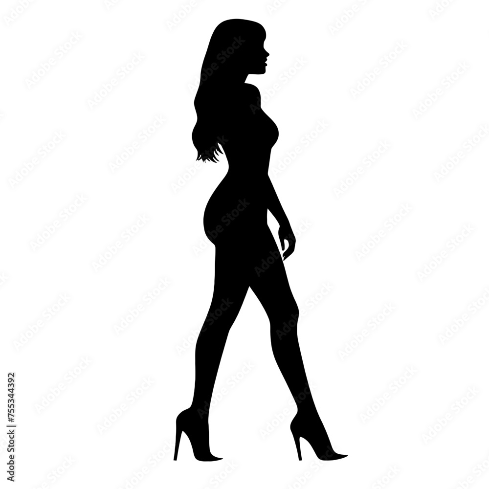 silhouette of a woman