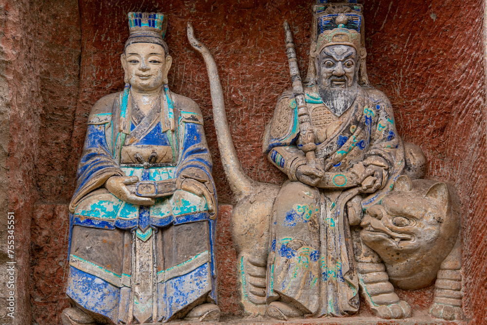 Buddha statue at Dazu rock carving, Baodingshan mountain