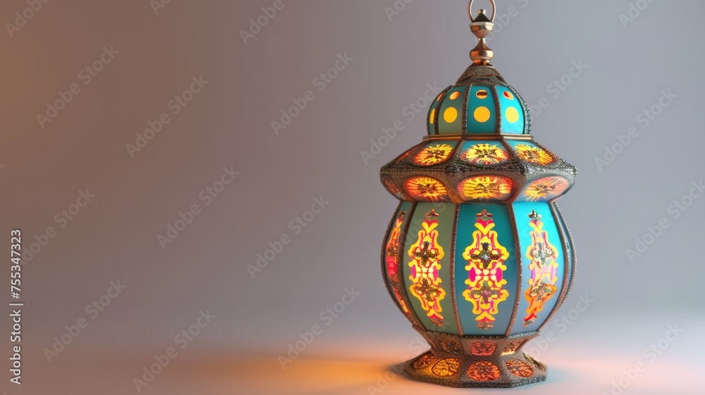 Arabic lantern isolated, generative ai Arabic lantern isolated, generative ai