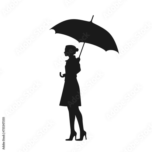 person under umbrella