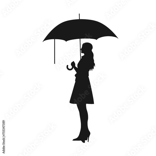 person under umbrella