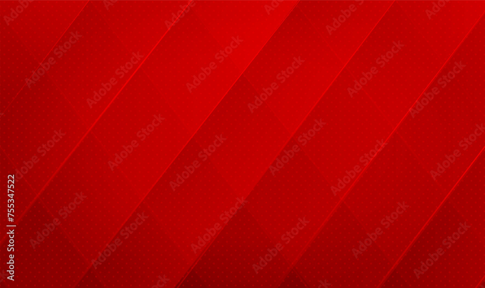 Red luxury background with rhombuses. Red diamond background. abstract red upholstery background, geometric pattern. Modern stylish texture. for banner, card, cover or brochure. Premium Vector EPS10. - obrazy, fototapety, plakaty 
