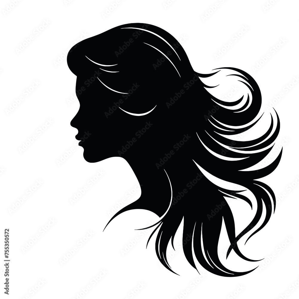  Girl  Profile silhouette faces  