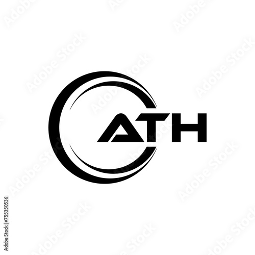 ATH Logo Design, Inspiration for a Unique Identity. Modern Elegance and Creative Design. Watermark Your Success with the Striking this Logo.