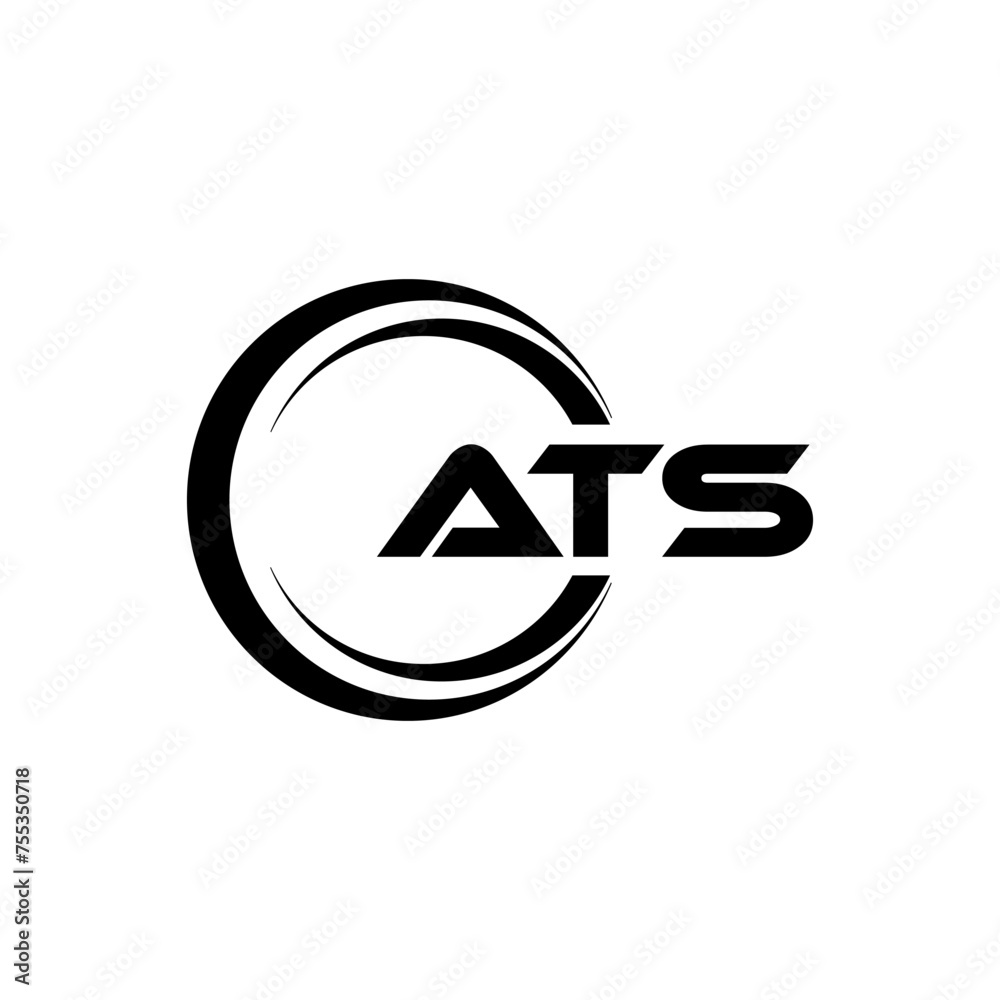ATS Logo Design, Inspiration for a Unique Identity. Modern Elegance and Creative Design. Watermark Your Success with the Striking this Logo.