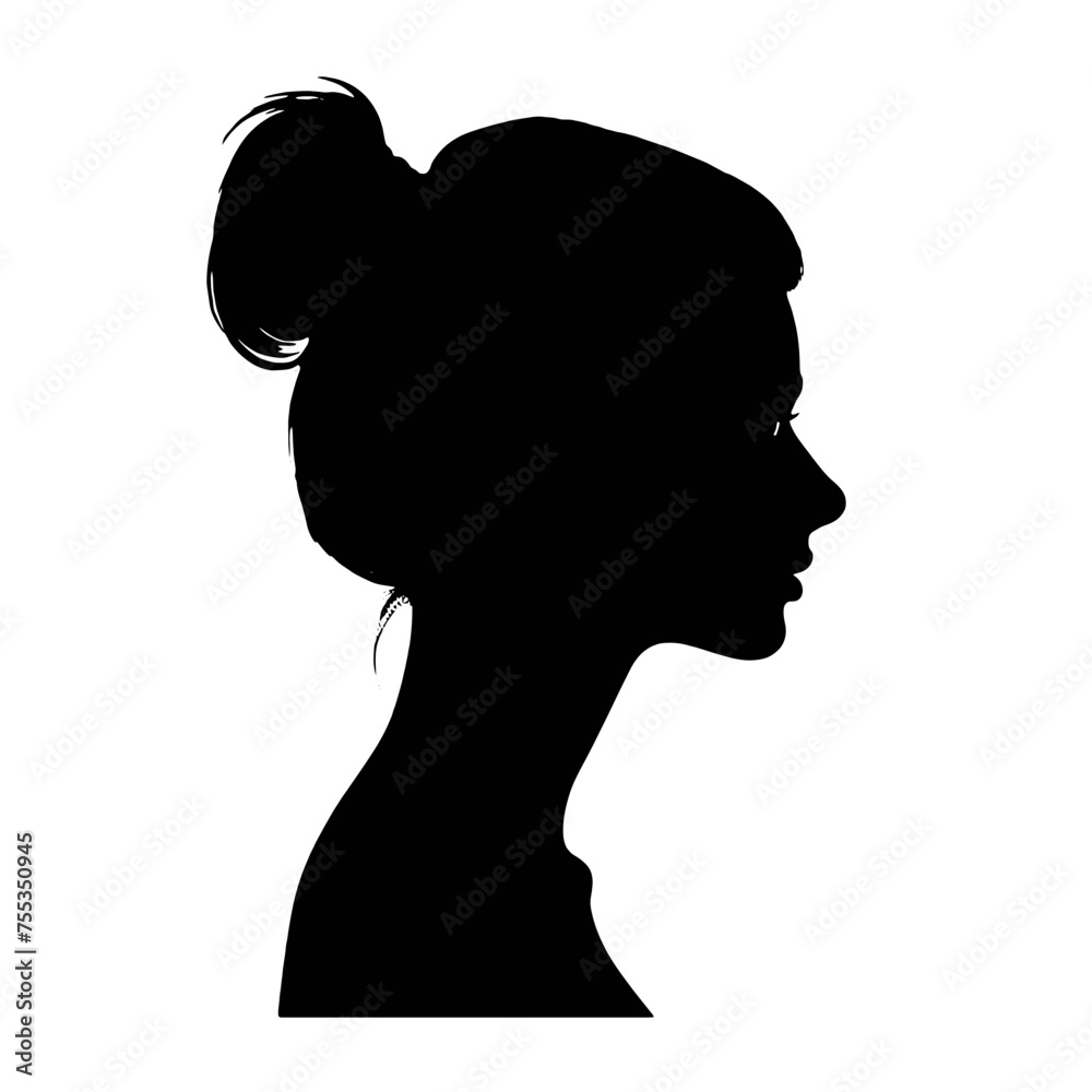  Girl  Profile silhouette faces  