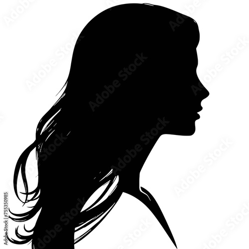  Girl Profile silhouette faces 