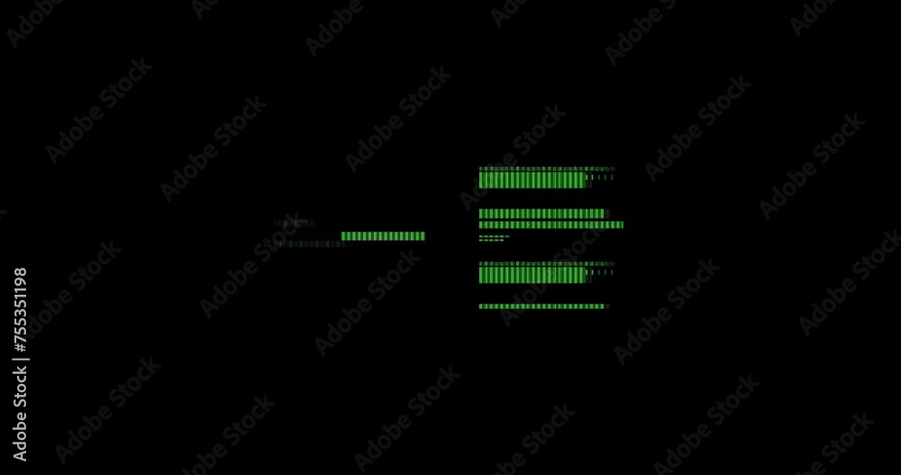 Glitch noise static television VFX. Visual video effects stripes background, tv screen noise glitch effect. Video background, transition effect for video editing, intro and logo reveal with sound