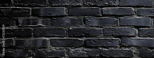 Dark Brick Wall Texture for Background Use