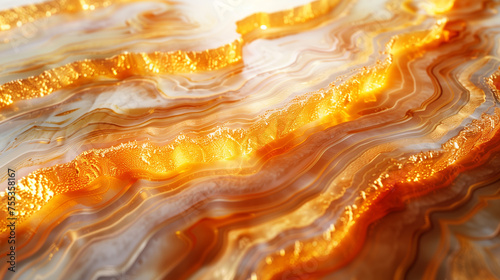 golden wave-like abstract background, marble, gradient, shine, glitter,