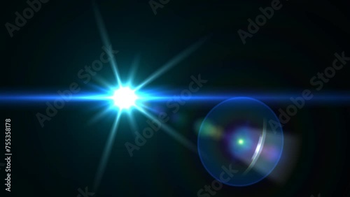 Wallpaper Mural Optical lens flare effect. 4K resolution. Very high quality and realistic.on black background Torontodigital.ca