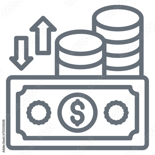 Cash Flow Icon Element For Design