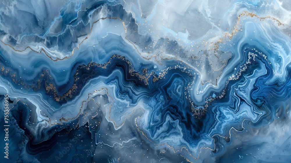slice of blue marble with gold veins, beautiful abstract background, design slice of blue marble with gold veins, beautiful abstract background, design