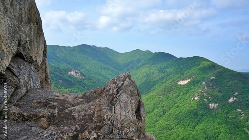 Summer landscape of Mt. Gaji in Miryang, Korea photo