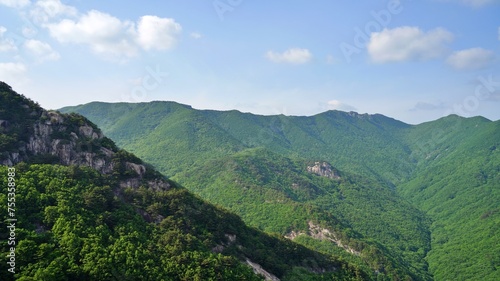 Summer landscape of Mt. Gaji in Miryang, Korea photo