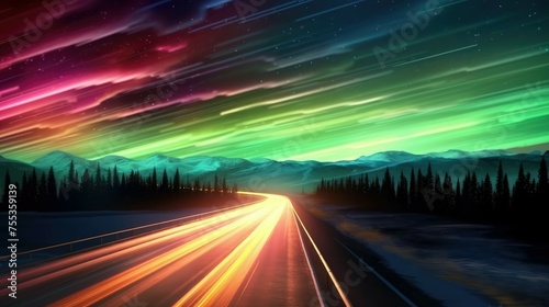 Northern Lights landscape