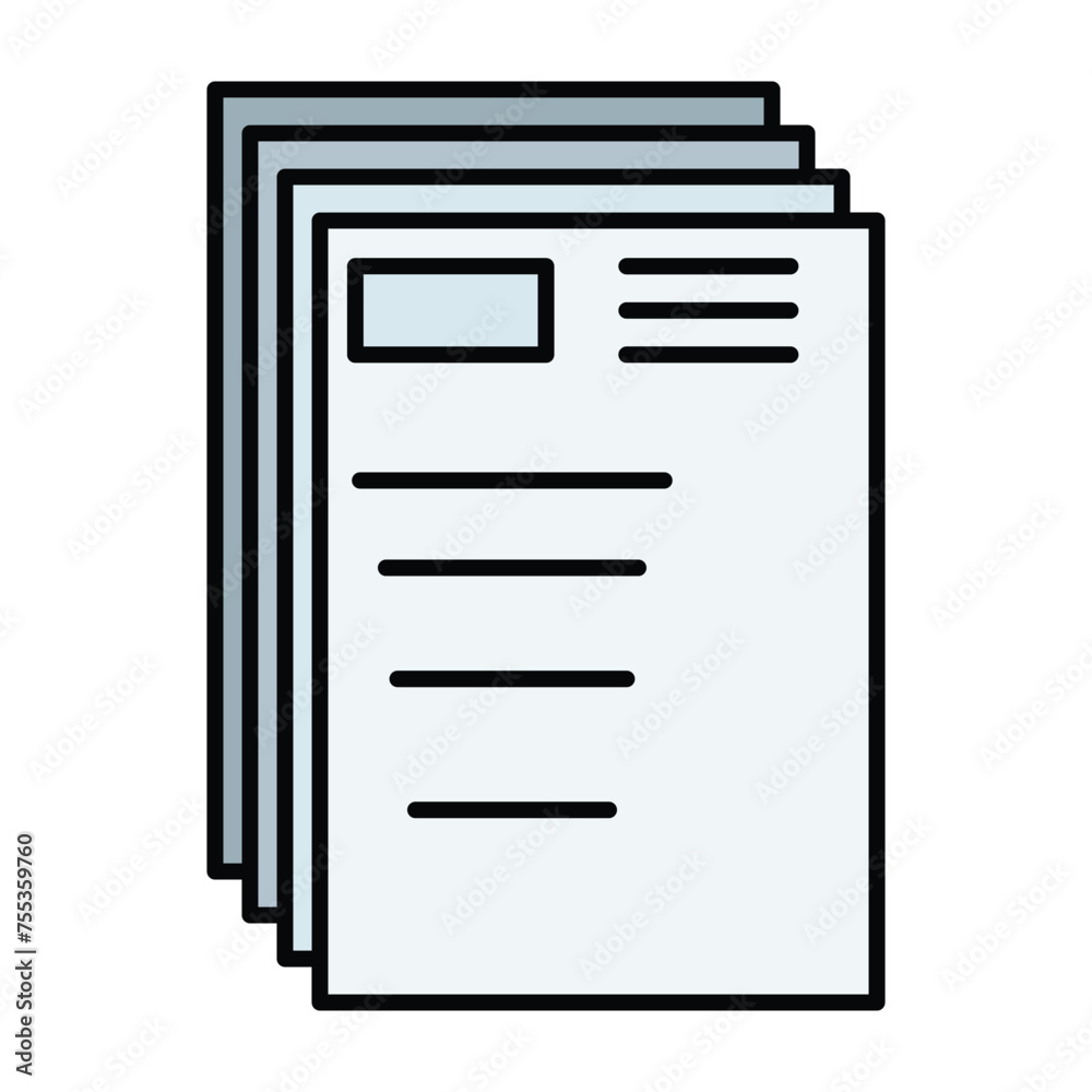 paper icon vector template design flat and simple paper icon vector template design flat and simple