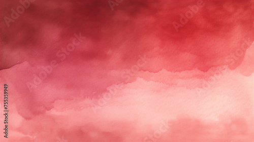 A flaming sunset : red watercolor gradient paint texture
