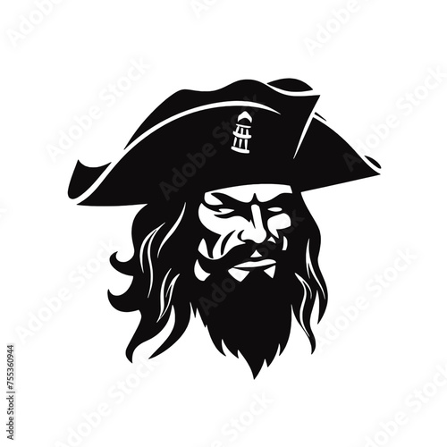 Pirate Silhouette Mascot 