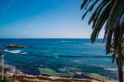 A beautiful overlooking view of nature in Laguna Beach  California