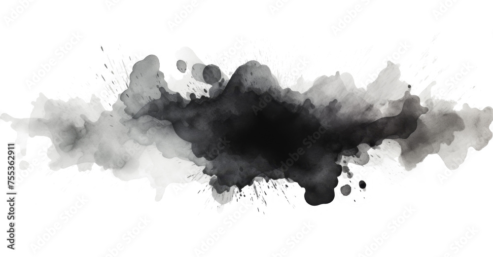 Abstract Watercolor Ink Splash Background
