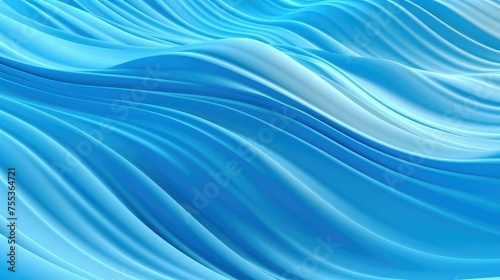 Abstract blue background with smooth lines in it, 3d render