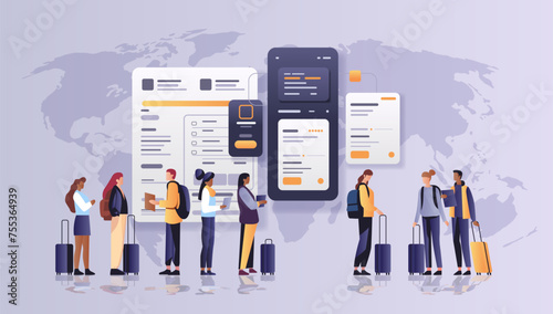 people making payments with debit or credit cards in computer app financial transactions fintech business investment concept
