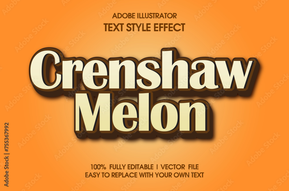 Illustrator Editable Text effects, Vector ai, orange and yellow, brown, cranshaw, Fruity Graphic Assets Illustrator Editable Text effects, Vector ai, orange and yellow, brown, cranshaw, Fruity Graphic Assets